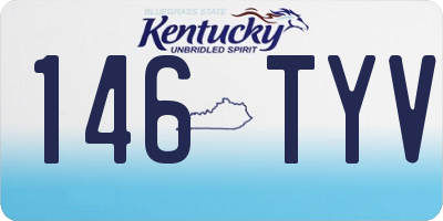 KY license plate 146TYV