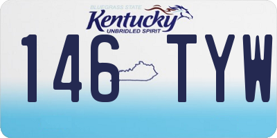 KY license plate 146TYW