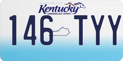 KY license plate 146TYY