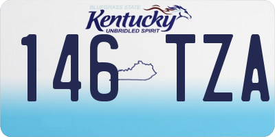 KY license plate 146TZA