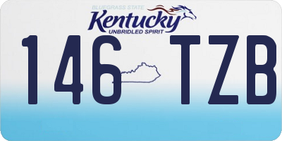 KY license plate 146TZB