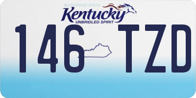 KY license plate 146TZD