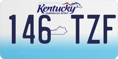 KY license plate 146TZF