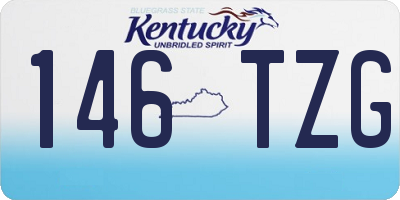 KY license plate 146TZG
