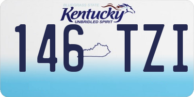 KY license plate 146TZI