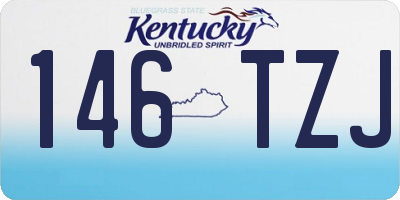 KY license plate 146TZJ