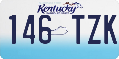 KY license plate 146TZK