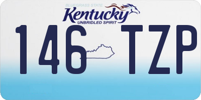KY license plate 146TZP