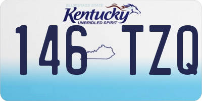 KY license plate 146TZQ