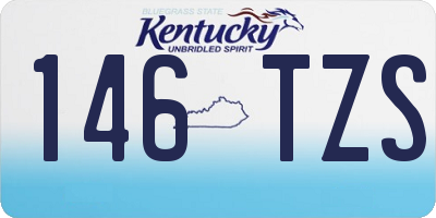 KY license plate 146TZS
