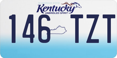 KY license plate 146TZT