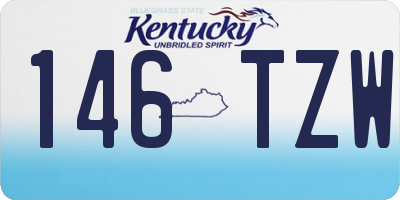 KY license plate 146TZW