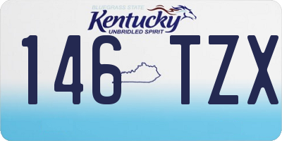 KY license plate 146TZX