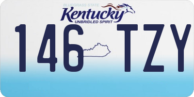 KY license plate 146TZY