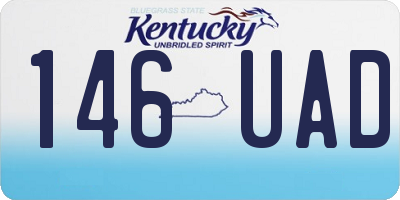 KY license plate 146UAD