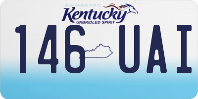 KY license plate 146UAI