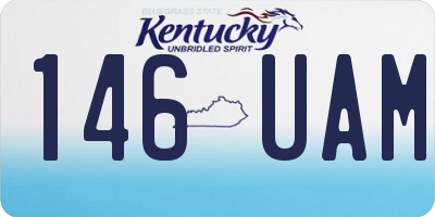 KY license plate 146UAM