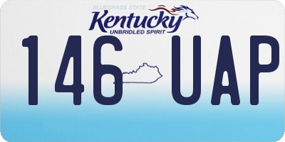 KY license plate 146UAP