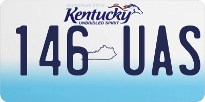KY license plate 146UAS