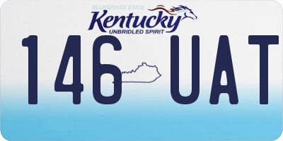 KY license plate 146UAT