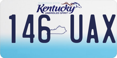 KY license plate 146UAX