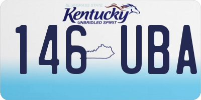 KY license plate 146UBA