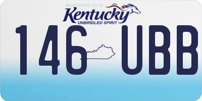 KY license plate 146UBB