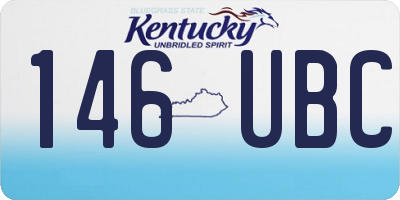 KY license plate 146UBC