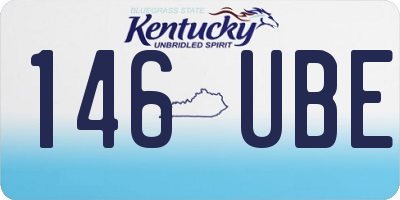 KY license plate 146UBE