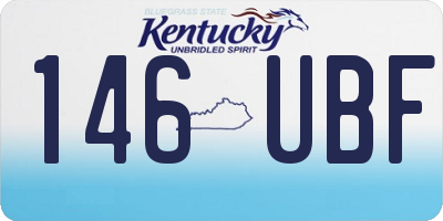 KY license plate 146UBF