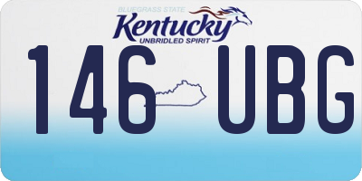 KY license plate 146UBG