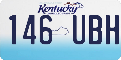 KY license plate 146UBH