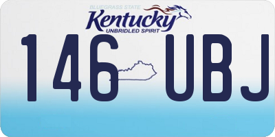 KY license plate 146UBJ