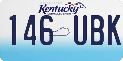 KY license plate 146UBK