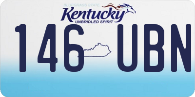 KY license plate 146UBN