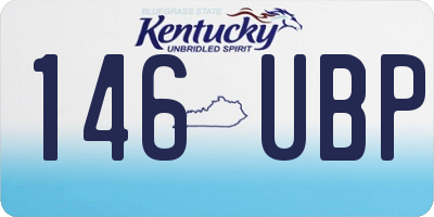 KY license plate 146UBP