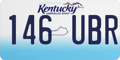 KY license plate 146UBR