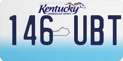 KY license plate 146UBT