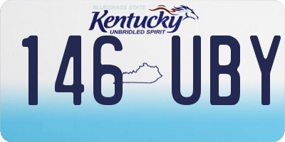 KY license plate 146UBY