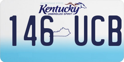 KY license plate 146UCB