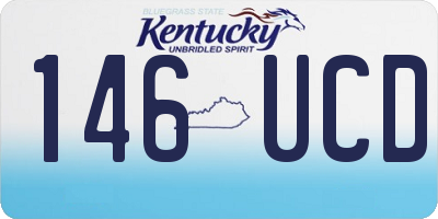 KY license plate 146UCD