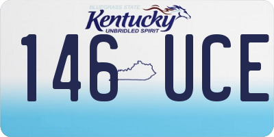 KY license plate 146UCE