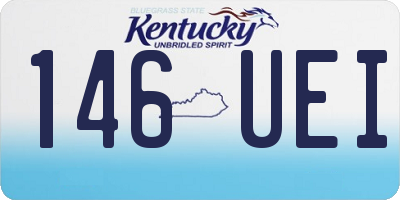 KY license plate 146UEI