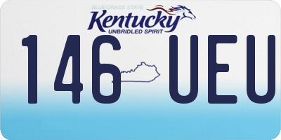 KY license plate 146UEU