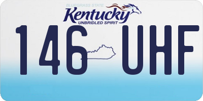 KY license plate 146UHF