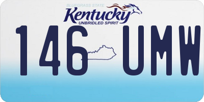 KY license plate 146UMW