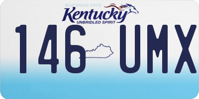 KY license plate 146UMX