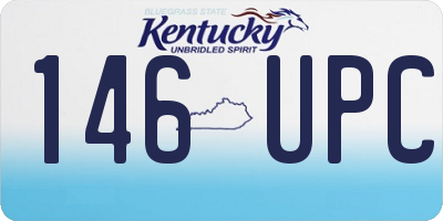 KY license plate 146UPC