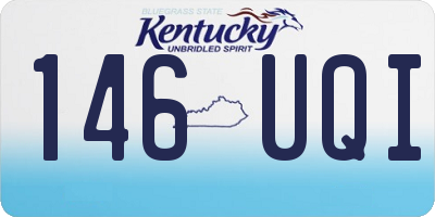 KY license plate 146UQI