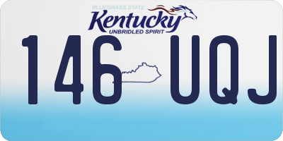 KY license plate 146UQJ